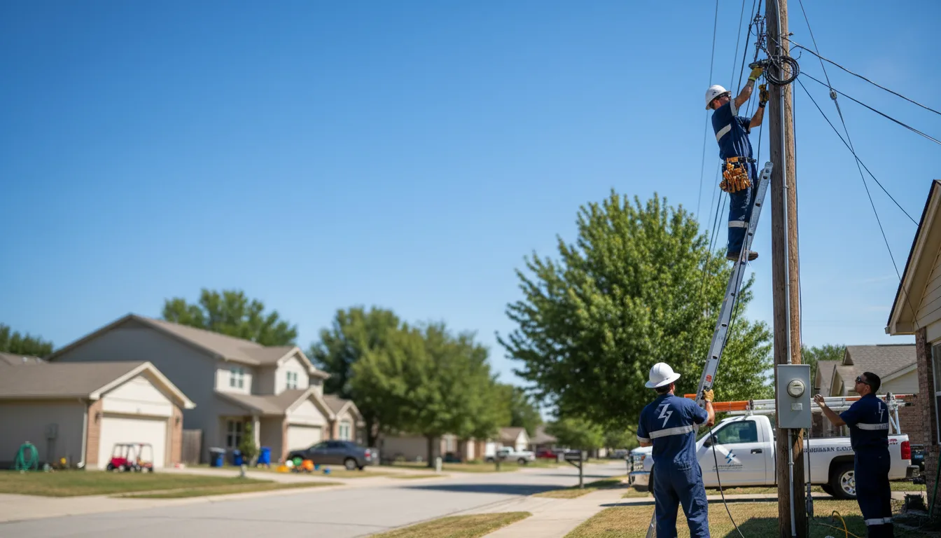 Residential electrician providing installation services in Heidrick, KY